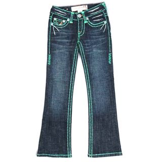 Laguna Beach Jean Co. Girls Color stitched Indigo Denim Jeans Laguna Beach Jeans Girls' Pants & Shorts