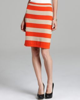 Joan Vass Stripe Pencil Skirt's