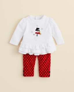 Hartstrings Infant Girl's Snowman Tunic & Polka Dot Leggings   Sizes 0 12 Months's