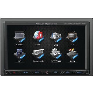 POWER ACOUSTIK PD 762B 7" DOUBLE DIN IN DASH TFT/LCD TOUCHSCREEN MULTIMEDIA RECEIVER WITH DVD (WITH BLUETOOTH(R))   New