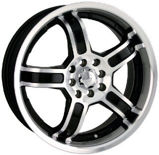 Sacchi S52 252 Black Wheel with Machined Face and Lip (17x7") Automotive