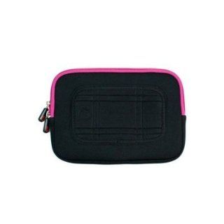 Acer Aspire One AOD257 D257 13473 10.1 Inch Netbook Laptop Neoprene Sleeve Case with Internal Hidden Pocket, Color Black / Magenta + NuVur ™ Keychain (ND10MSM1) Computers & Accessories