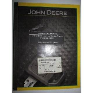 John Deere 240 265 Lawn Garden Tractor Operators Owners Manual (s/n 130, 001 & up) OMM114669 H1 John Deere Books