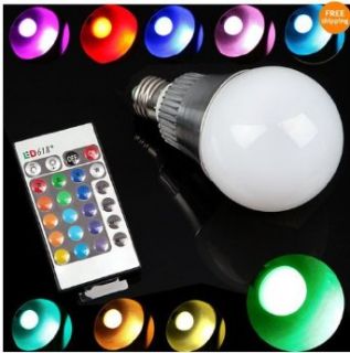 Rextin E27 10W RGB LED Light Color Changing Lamp Bulb 85 265V With Remote Control