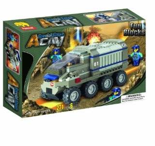 Fun Blocks (Compatible with Lego) Army Troopers Brick Set D (271 Pieces) Toys & Games