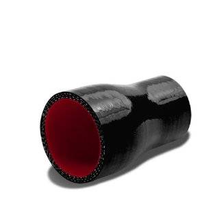 DPT, SH 25 275 BK RD, 2.5" to 2.75" Straight Transition Reducer 3 Ply 4mm Thickness High Temperature Performance Black/Red Silicone Hose Coupler Connector for Turbo Exhaust Intake Intercooler Automotive
