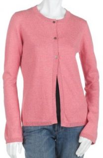 Red Moon Women's Long Sleeve 3 Button  Cardigan Sweater, Pink, X Large Clothing