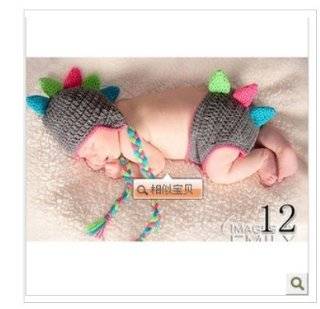 Girl Boy Diaper Animal Crochet Knitted Hat Cap Baby Photography Prop Baby Studio Costume Baby