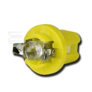 LED T5 B85D 1LED 5MM R YE, T5 Adapter B8 5D 2721 286 12V LED Bright Yellow Led Wedge Light for Interior Dome Lamp Trunk Door Panel Center Map Console Bulb Automotive
