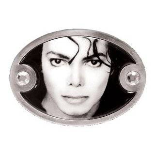 Michael Jackson Black And White Photo Belt Buckle Clothing