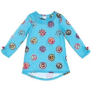 Komar Kids Blue Peace Sign Nightgown For Girls Clothing