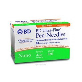 BD Ultra FineTM Nano Pen Needle Gauge 32 ga Needle Length 5/32" Program Mail Order Type Nano   Box of 90