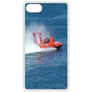Speedboat Image   White Apple Iphone 5 Cell Phone Case   Cover Cell Phones & Accessories