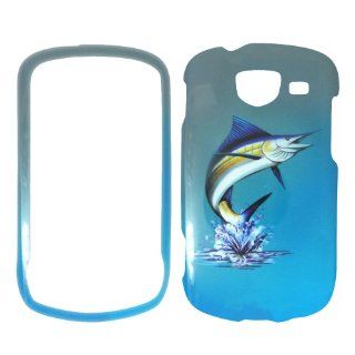 Samsung Brightside U380 Verizon   Marlin Fish on Two Tone Blue and White Realtree camo Plastic Case, SnapOn, Protector, Cover Cell Phones & Accessories