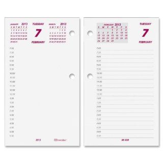 Rediform Brownline Calendar Pad Refill   Daily   6" x 3.5"   January till December   700 AM to 630 PM   1 Day Per 2 Page(s)   Paper   White 