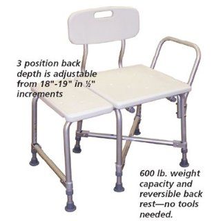 Deluxe Heavy Duty Transfer Bench with Dual Frame Brace Health & Personal Care