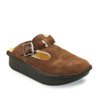 Women Shoes ALEGRIA ALG 903 SHEARLING COFFEE SUEDE SIZE 39 Shoes