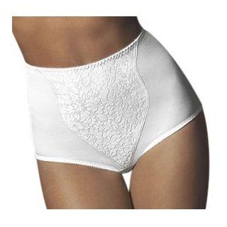 Bali Women's Light Control Brief with Lace Tummy Panel, White, XX large Clothing