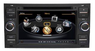 SDB Car DVD Player With GPS Navigation(free Map) For Ford Focus Transit Cars Audio Video Stereo System with Bluetooth Hands Free, USB/SD, AUX Input, Radio(AM/FM), TV, Plug & Play Installation  In Dash Vehicle Gps Units 