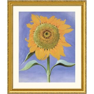 Sunflower, New Mexico, 1935 Gold Framed Print   Georgia OKeeffe