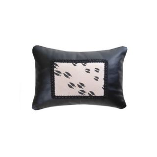 Accessory Pillows Leather with Moose Track Heat Transfer Decorative