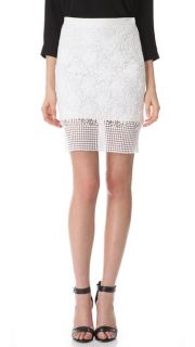 Tibi Basia Lace Pencil Skirt