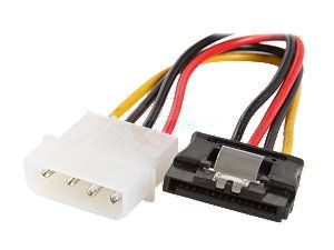 Rosewill RCW 306 6" /Serial ATA II 5.25" Male to 15P Serial ATA Female Power Adapter Cable /Multi Color