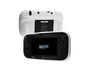 White Soft Silicone Skin Case For Nintendo Wii U Gamepad Remote Controller