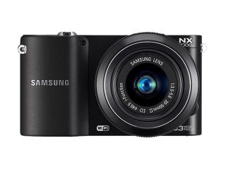 SAMSUNG NX1000 Black Approx. 20.3 Mega pixels Depends On Lens Optical Zoom Wide Angle SMART Camera with 20 50mm Lens HDTV Output