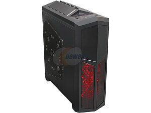 Rosewill THRONE Gaming ATX Full Tower Computer Case, support up to E ATX/XL ATX, come with Five Fans 2x Front Red LED 140mm Fan, 2x Top 140mm Fan, 1x Side 230mm Fan, 1x Rear 140mm Fan