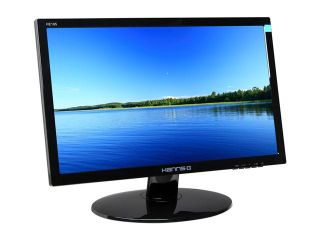 Open Box Hanns G HE195ABB Black 18.5" 5ms Widescreen LED Backlight LCD Monitor 200 cd/m2 Active Contrast 40,000,000:1 (1000:1)