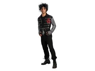 Punk Rebel Rock Goth Emo Jacket Shirt Costume Adult Standard