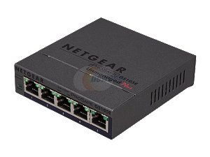 NETGEAR 5 Port Gigabit Unmanged Plus Business Class Desktop Switch   Lifetime Warranty (GS105E)