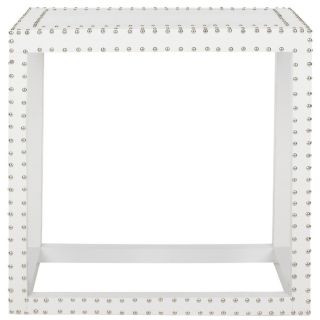 Safavieh Lena White End Table (WhiteMaterials IronDimensions 23.6 inches high x 23.6 inches wide x 15.7 inches deepThis product will ship to you in 1 box.Furniture arrives fully assembled )