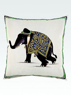John Robshaw Indian Elephant Pillow   No Color
