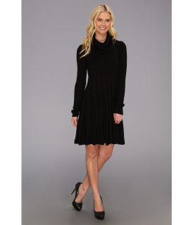 Calvin Klein Cowl Sweater Dress CD3W1PU5 Womens Dress (Black)