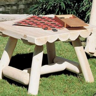 Rustic Natural Cedar Furniture Square Outdoor Coffee Table Multicolor   90