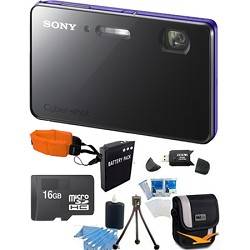 Sony DSC TX200V/V   18.2 MP Camera Waterproof 3.3 OLED (Violet) Ultimate Bundle