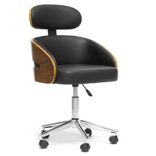 Baxton Studio Kneppe Black Modern Office Chair