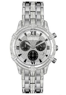 Wittnauer 10B10  Watches,Mens  Krystal Stainless Steel Chronograph, Chronograph Wittnauer Quartz Watches