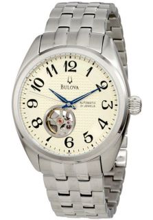 Bulova 96A124  Watches,Mens BVA Series 125 Automatic Champagne Dial Stainless Steel, Casual Bulova Automatic Watches
