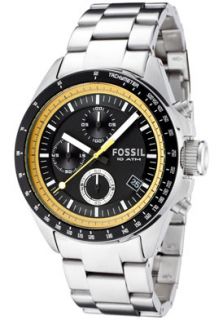 Fossil CH2674  Watches,Mens Decker Black Dial Chronograph Stainless Steel, Chronograph Fossil Quartz Watches