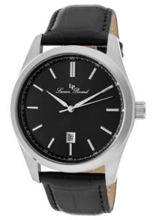 Lucien Piccard 11568 01  Watches,Mens Eiger Black Dial Black Genuine Leather, Casual Lucien Piccard Quartz Watches