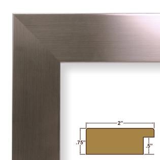 Craig Frames Inc  20 x 24 Silver Stainless Smooth Finish 2 Inch Wide