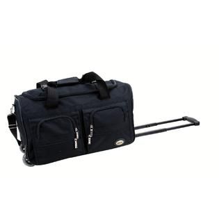 Rockland Fox Luggage  22 BLACK ROLLING DUFFLE BAG
