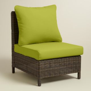 Dark Citron Green Solano Armless Chair Slipcovers