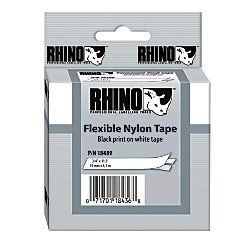 DYMO Rhino 18489 Black On White Tape 0.75 x 11.5