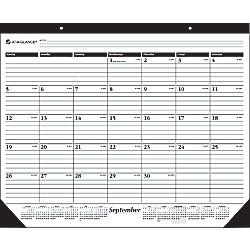 AT A GLANCE 16 Month Academic Desk Pad Calendar 22 x 17  30percent Recycled September 2013 December 2014