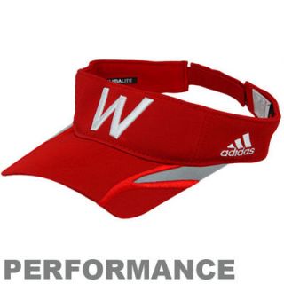 adidas Wisconsin Badgers 2012 UNRIVALED Game Coaches Adjustable Performance Visor   Cardinal