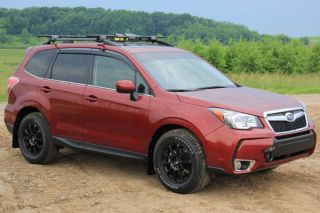 2015, 2016, 2017 Subaru WRX Mud Guards & Mud Flaps   Rally Armor MF32 UR BLK/RD   Rally Armor UR Mud Flaps